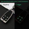 Car Luminous All-inclusive Zinc Alloy Key Protective Case Key Shell for Hong Qi A Style Smart 4-button (Gun Metal) - Image 4