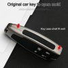 Car Luminous All-inclusive Zinc Alloy Key Protective Case Key Shell for Hong Qi A Style Smart 4-button (Gun Metal) - Image 9