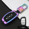 Car Luminous All-inclusive Zinc Alloy Key Protective Case Key Shell for Hyundai A Style Smart 3-button (Colour)