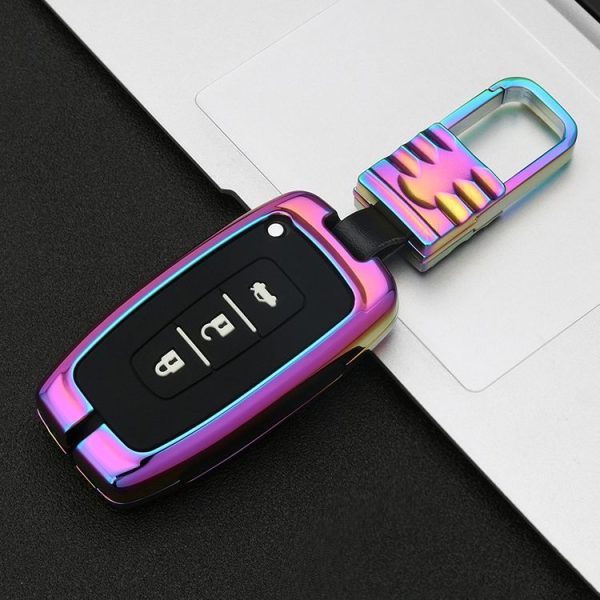 Car Luminous All-inclusive Zinc Alloy Key Protective Case Key Shell for Hyundai E Style Smart 3-button (Colour) - Image 2