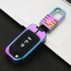 Car Luminous All-inclusive Zinc Alloy Key Protective Case Key Shell for Honda A Style Folding 3-button (Colour) - Image 2