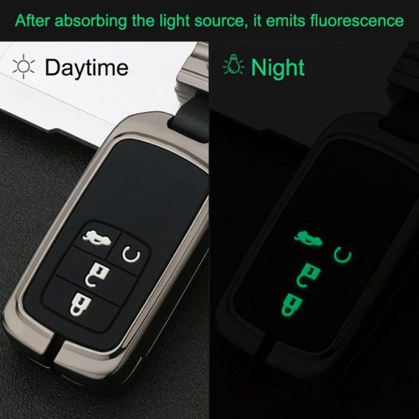 Car Luminous All-inclusive Zinc Alloy Key Protective Case Key Shell for Honda A Style Smart 3-button (Colour) - Image 4