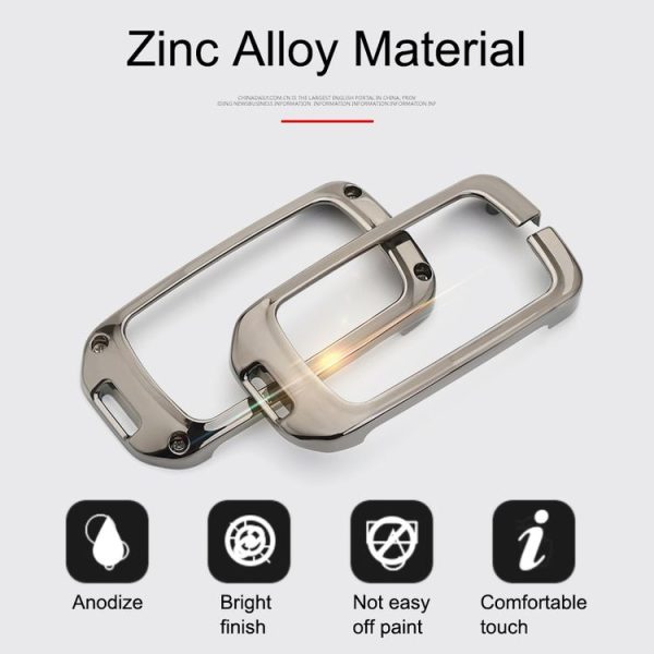Car Luminous All-inclusive Zinc Alloy Key Protective Case Key Shell for Honda A Style Smart 3-button (Colour) - Image 8