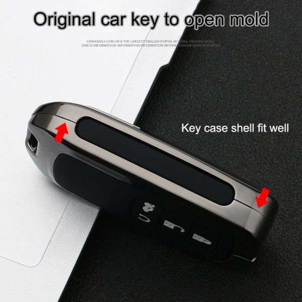Car Luminous All-inclusive Zinc Alloy Key Protective Case Key Shell for Honda A Style Smart 3-button (Colour) - Image 9