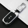 Car Luminous All-inclusive Zinc Alloy Key Protective Case Key Shell for Honda B Style Folding 2-button (Silver) - Image 2