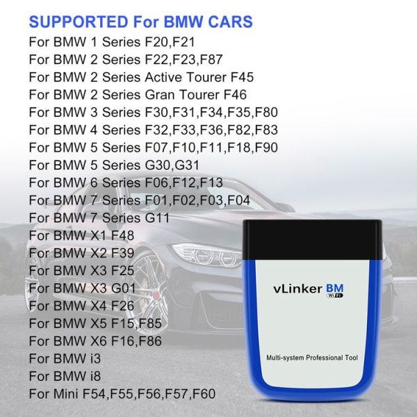 VLINKER BM V2.2 WiFi Car OBD Fault Diagnosis Detector - Image 8