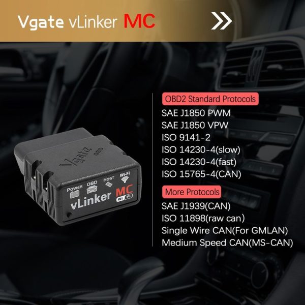 VLINKER MC V2.2 WiFi Car OBD Fault Diagnosis Detector - Image 7
