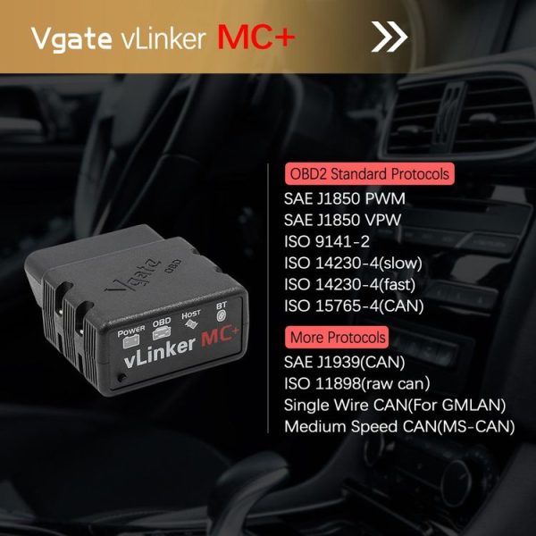 VLINKER MC+ V2.2 Bluetooth 4.0 Car OBD Fault Diagnosis Detector - Image 7