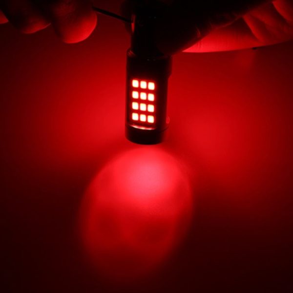 2 PCS 7443 DC12V / 2.2W Car Constantly Bright Brake Lights with 42LEDs SMD-2835 Lamps (Red Light) - Image 5