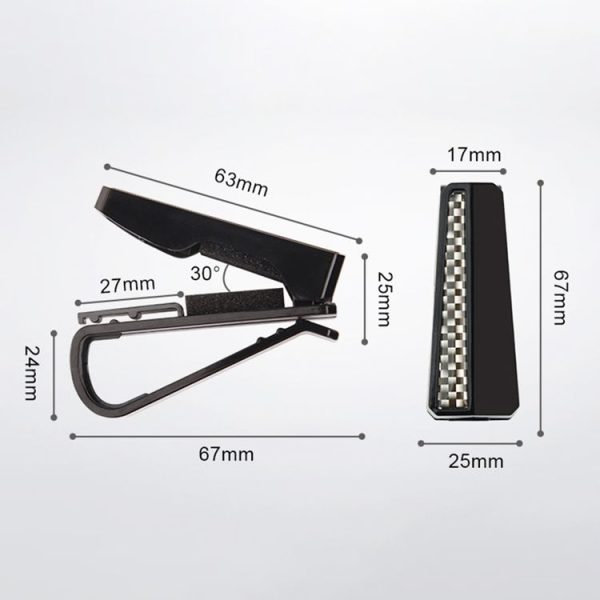 2 PCS DM-108 Car Multi-functional Glasses Clip Sun Visor Storage Clip (Blue) - Image 4