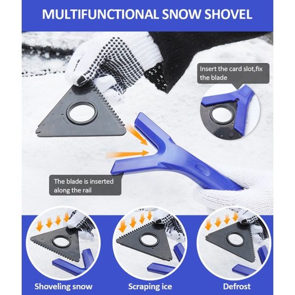 SBT-4101 Car Multifunctional Snow Scraper Snow Shovel - Image 6