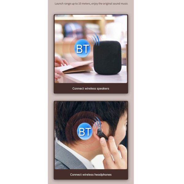 T-15 Bluetooth 5.0 5 In 1 Bluetooth Adapter Receiver Transmitter - Image 9