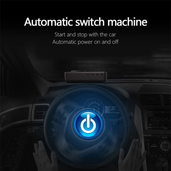 H90 Car 3.2 inch OBD HUD Head-up Display Support Engine Failure Alarm / Water Temperature Alarm Voltage Alarm - Image 5