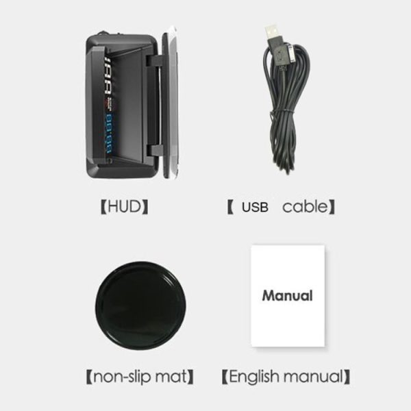 H400G Car 3.5 inch GPS Mode HUD Head-up Display Support Speed / Time / Distance Display - Image 4