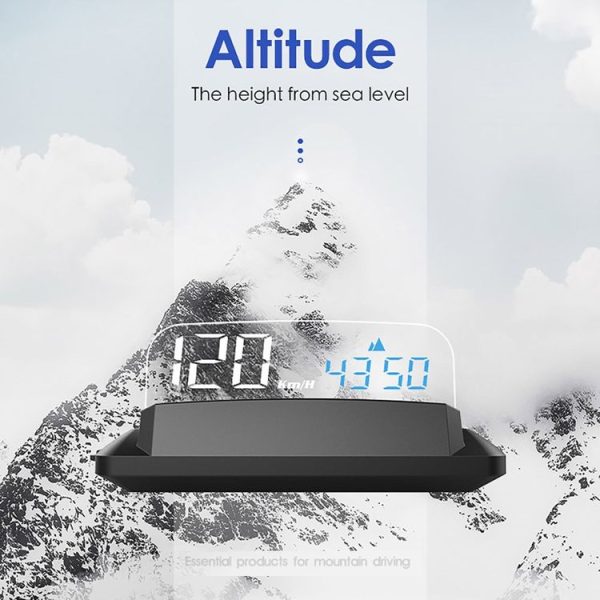 H400G Car 3.5 inch GPS Mode HUD Head-up Display Support Speed / Time / Distance Display - Image 5