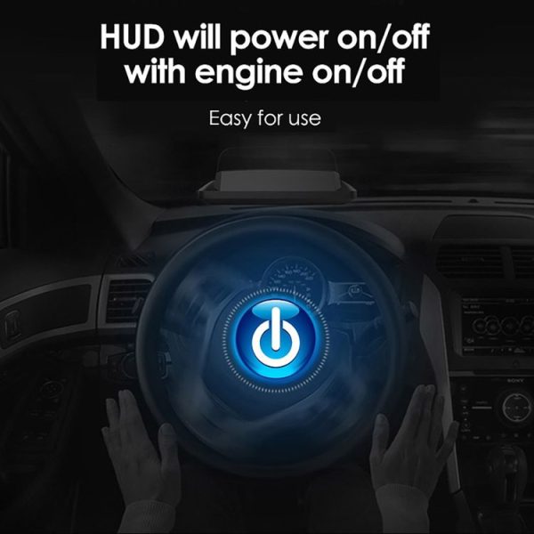 H400G Car 3.5 inch GPS Mode HUD Head-up Display Support Speed / Time / Distance Display - Image 7