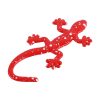 Gecko Shape Metal Car Decorative Sticker (Red) - Image 2