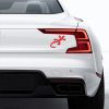 Gecko Shape Metal Car Decorative Sticker (Red) - Image 4