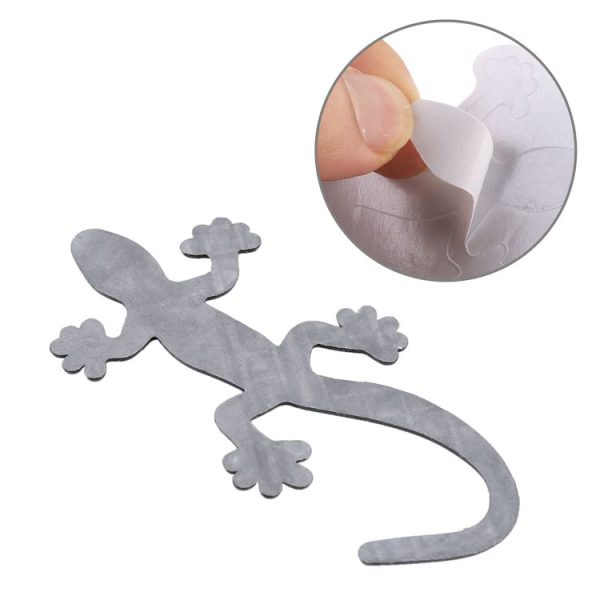 Gecko Shape Metal Car Decorative Sticker (Red) - Image 5