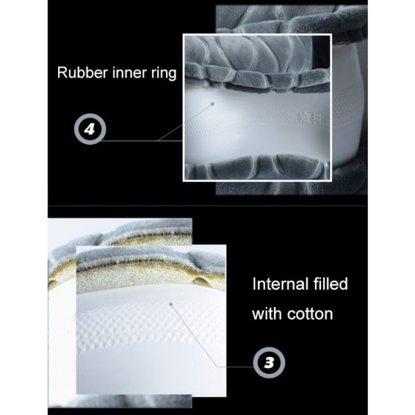 Car Universal Short Plush Warm Anti-skid Steering Wheel Cover, Adaptation Steering Wheel Diameter: 38cm (Grey) - Image 6