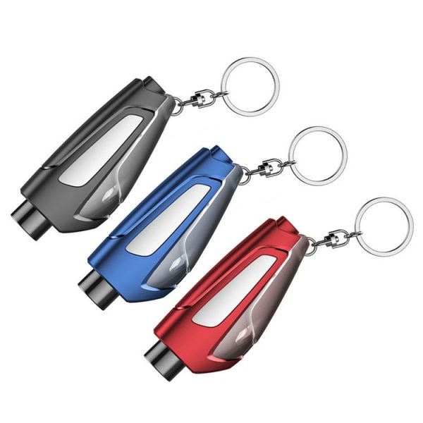 Multifunctional Portable Car Emergency Window Breaker Seat Belt Cutter (Red) - Image 2