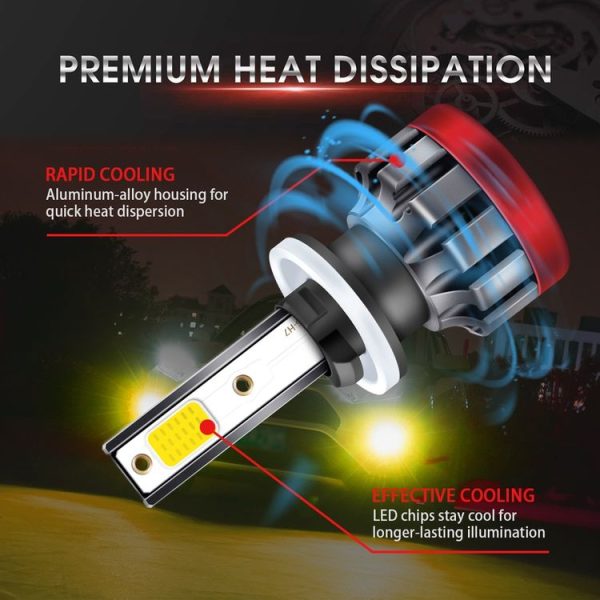 2 PCS EV19 880 / 881 DC9-30V 30W 3000LM 3000K IP68 Car Fog Lights (Gold Light) - Image 10