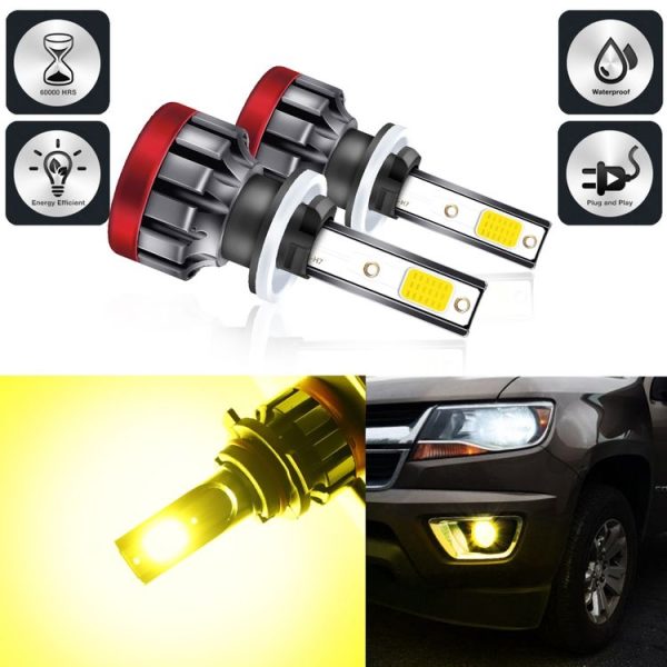 2 PCS EV19 880 / 881 DC9-30V 30W 3000LM 3000K IP68 Car Fog Lights (Gold Light) - Image 2