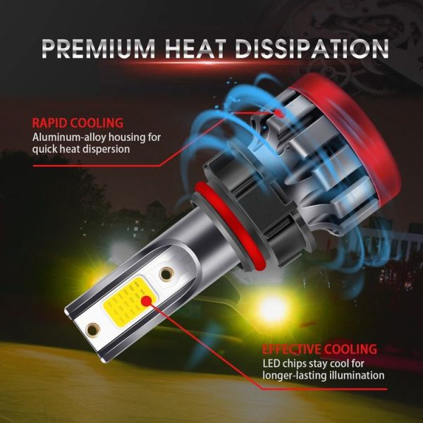 2 PCS EV19 5202 DC9-30V 30W 3000LM 3000K IP68 Car Fog Lights (Gold Light) - Image 10