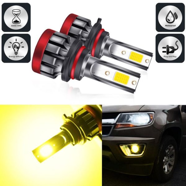 2 PCS EV19 9006 / HB4 DC9-30V 30W 3000LM 3000K IP68 Car Fog Lights (Gold Light) - Image 2