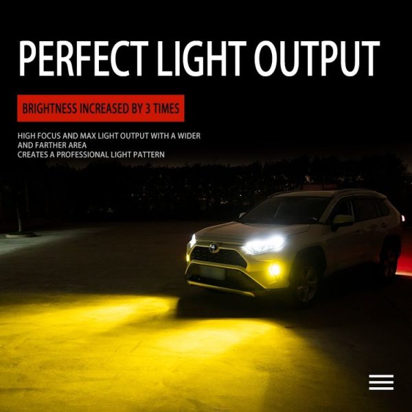 2 PCS EV19 H3 DC9-30V 30W 3000LM 3000K IP68 Car Fog Lights (Gold Light) - Image 6