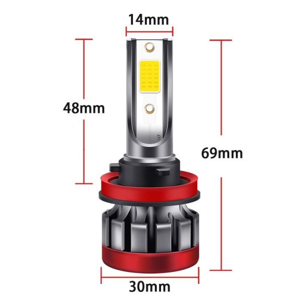 2 PCS EV19 H11 / H8 DC9-30V 30W 3000LM 3000K IP68 Car Fog Lights (Gold Light) - Image 3