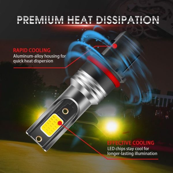 2 PCS EV19 P13W DC9-30V 30W 3000LM 3000K IP68 Car Fog Lights (Gold Light) - Image 10