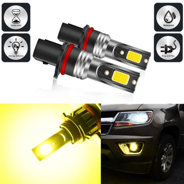 2 PCS EV19 P13W DC9-30V 30W 3000LM 3000K IP68 Car Fog Lights (Gold Light) - Image 2