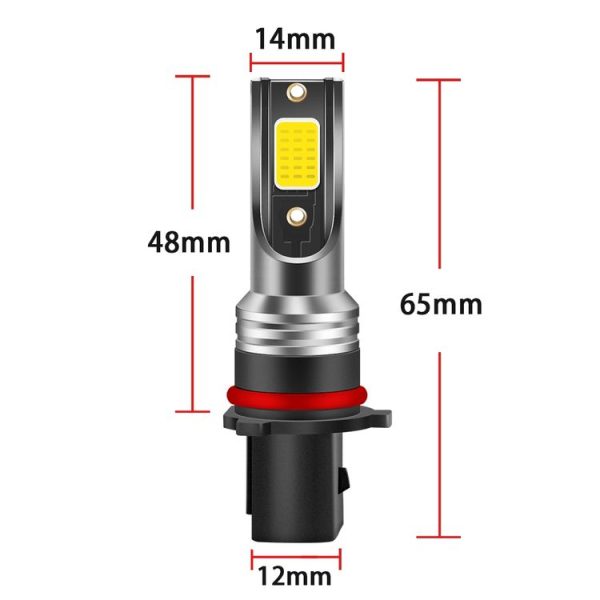 2 PCS EV19 P13W DC9-30V 30W 3000LM 3000K IP68 Car Fog Lights (Gold Light) - Image 3