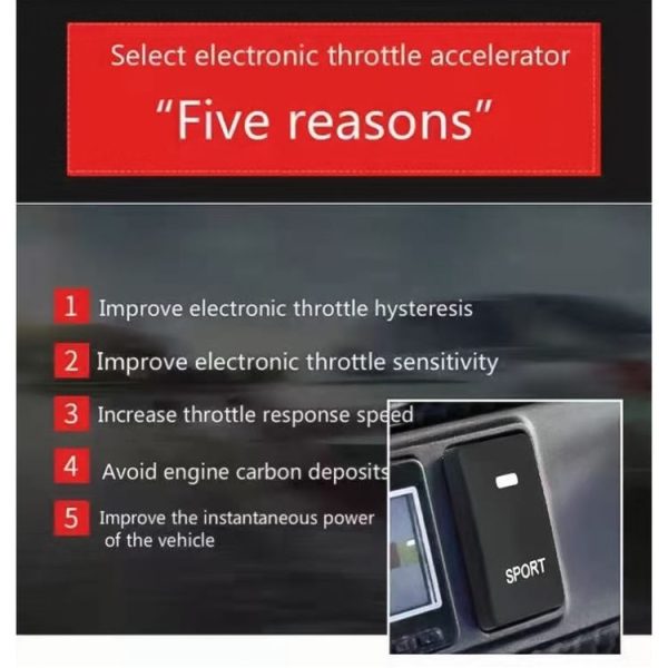 Sipeter Car Small Black Hole Power Accelerator Module for Toyota Camry - Image 9