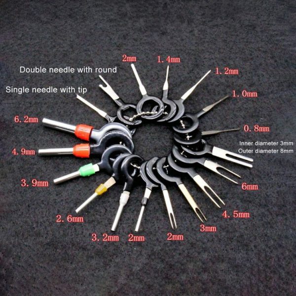 29 in 1 Car Plug Circuit Board Wire Harness Terminal Extraction Pick Connector Crimp Pin Back Needle Remove Tool - Image 6