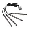 4 in 1 Universal Car Cigarette Lighter 8-color APP Control LED Atmosphere Light Decorative Lamp, with 9LEDs Lamps Cable Length: 1.5m - Image 2