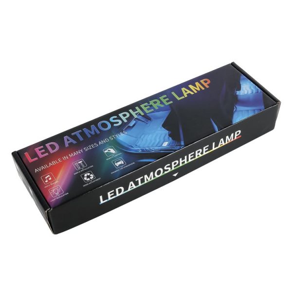 4 in 1 Universal Car Cigarette Lighter 8-color APP Control LED Atmosphere Light Decorative Lamp, with 9LEDs Lamps Cable Length: 1.5m - Image 7