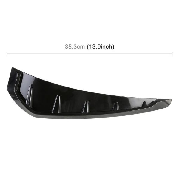 2 PCS Car Soft Silicone Decorative Sticker Outside Sticker, Bright Black - Image 5