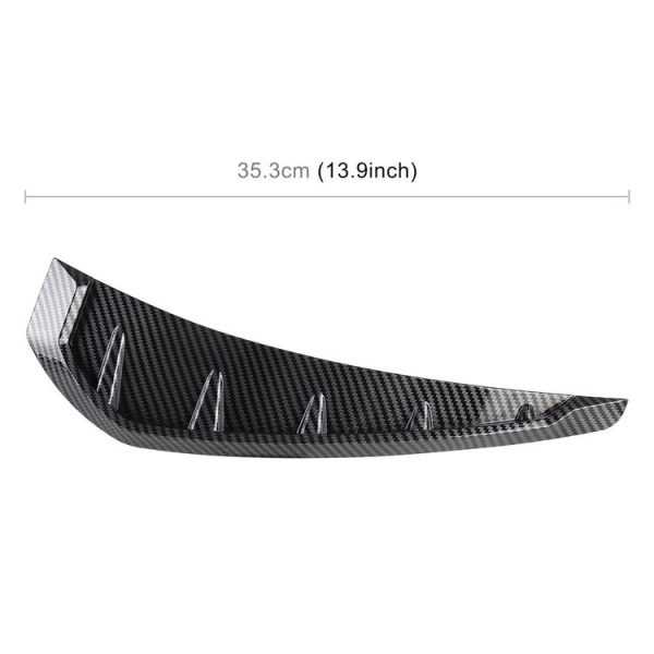2 PCS Car Soft Silicone Decorative Sticker Outside Sticker, Carbon Fiber Texture - Image 4
