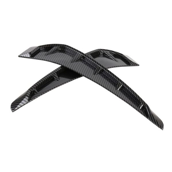 2 PCS Car Soft Silicone Decorative Sticker Outside Sticker, Carbon Fiber Texture - Image 5