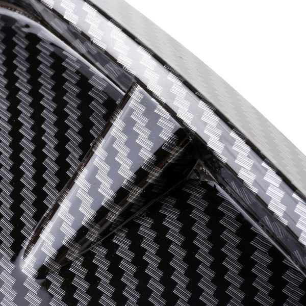 2 PCS Car Soft Silicone Decorative Sticker Outside Sticker, Carbon Fiber Texture - Image 6