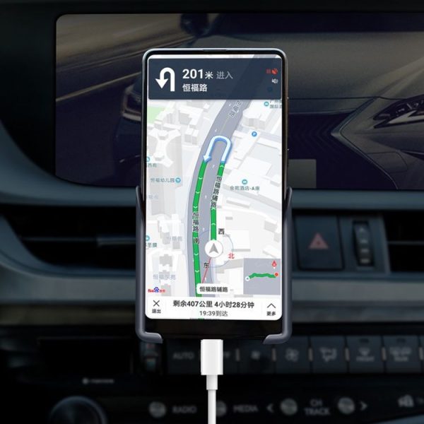 Universal Car Diamond Air Vent Mount Phone Holder for 6-8.5cm Wide Mobile Phone (White) - Image 13
