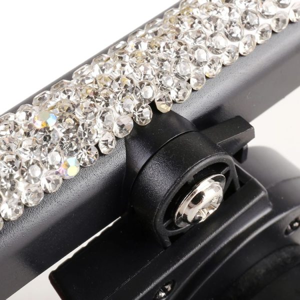 Universal Car Diamond Air Vent Mount Phone Holder for 6-8.5cm Wide Mobile Phone (White) - Image 3