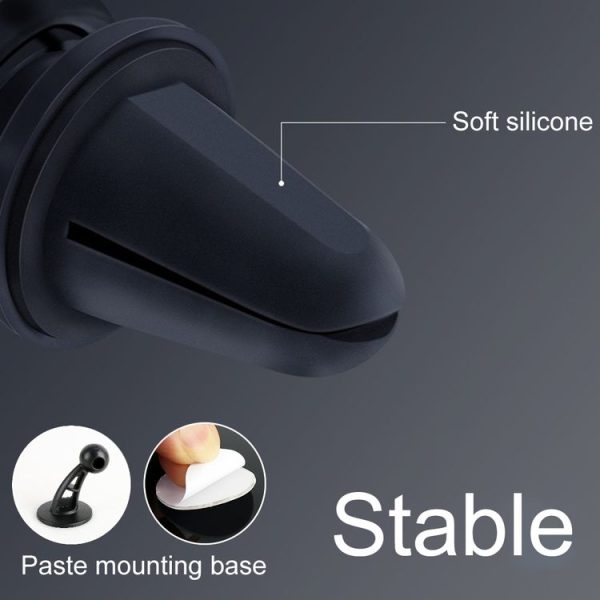 Universal Car Diamond Air Vent Mount Phone Holder for 6-8.5cm Wide Mobile Phone (White) - Image 7