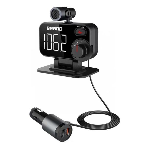 BT92 Car Bluetooth FM Transmitter Support Bluetooth Hands-free Call / QC3.0 Fast Charge / Micro SD Card - Image 5