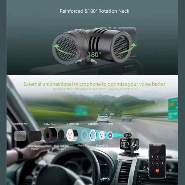 BT92 Car Bluetooth FM Transmitter Support Bluetooth Hands-free Call / QC3.0 Fast Charge / Micro SD Card - Image 7