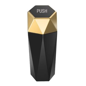 Car Mini Trash Can Desktop Storage Box (Gold)