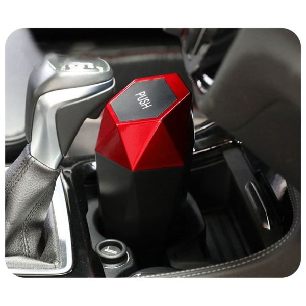 Car Mini Trash Can Desktop Storage Box (Gold) - Image 6