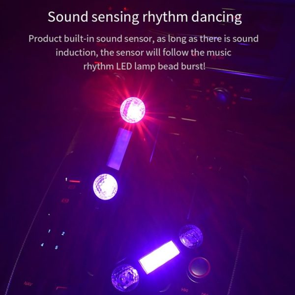 D88 5V 2.5W Car Colorful Starry Sky Atmosphere Lamp with Remote Control - Image 7